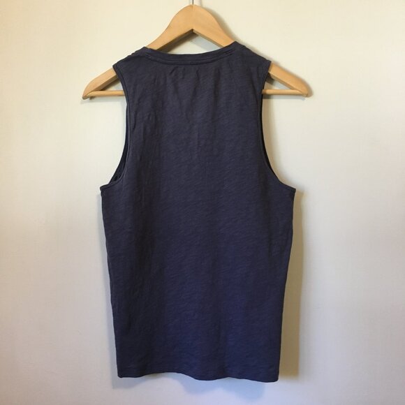 Navy Blue Everywear Rayon V-Neck Tank Top - Picture 2 of 14